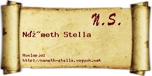 Németh Stella névjegykártya