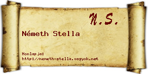 Németh Stella névjegykártya