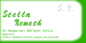 stella nemeth business card